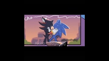 Sonadow kiss👄🖤💙 #sonicthehegdehog #sonic #shadowthehedgehog #shadow #shadonic #sonadow
