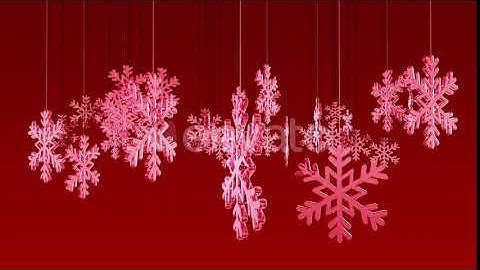Crystal Clear Snowflake Red | Motion Graphics - Envato elements