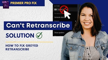 How to Retranscribe a Sequence in Premier Pro