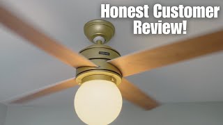 Hepburn Modern Brass  Hunter Ceiling Fan  Review