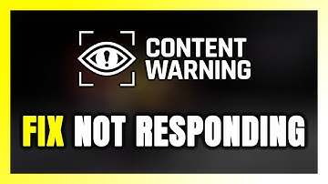 How to FIX Content Warning Not Responding!