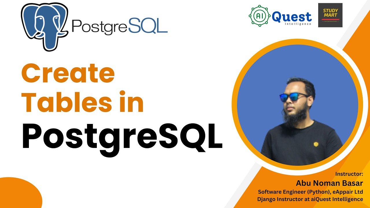 #03 Create Database and Tables in PostgreSQL - YouTube