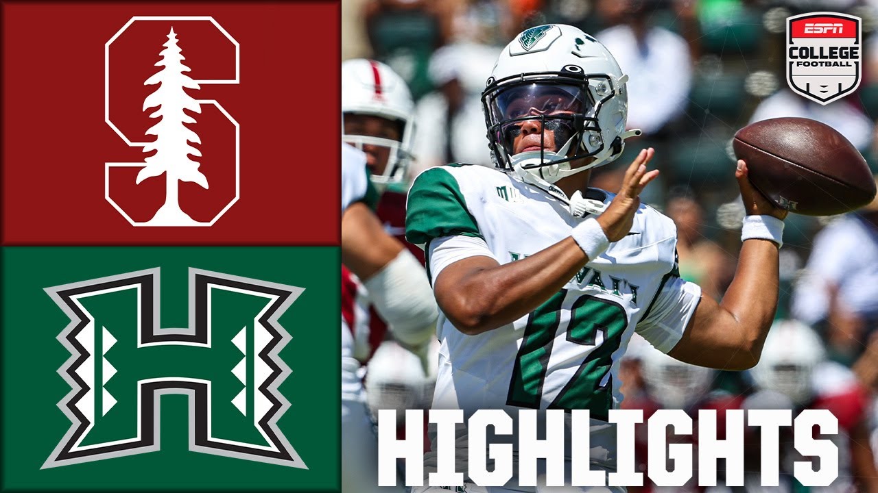 Стэнфорд Кардинал против Гавайских Радужных Уорриорз | Полные обзоры матча | ESPN College Football