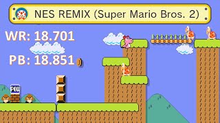 Super Mario Maker ▷ NES REMIX Super Mario Bros. 2 ▷ 00:18.851