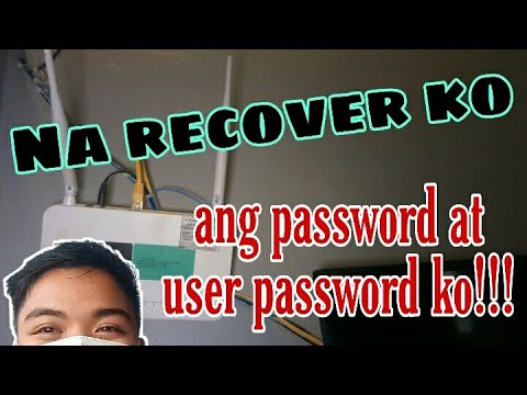 How to recover wifi password and user password in converge 2020 model