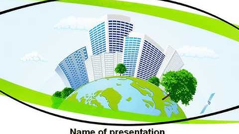 Green City PowerPoint Template by PoweredTemplate.com