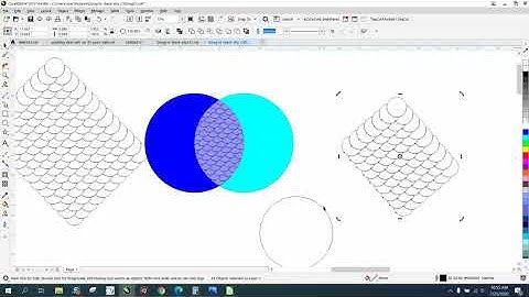 Corel Draw Tips & Tricks PowerClip something inside of an Object Fish Scales