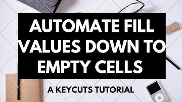 Tutorial to fill values down into empty cells in Google Sheets and Excel (Google Apps Script & VBA)