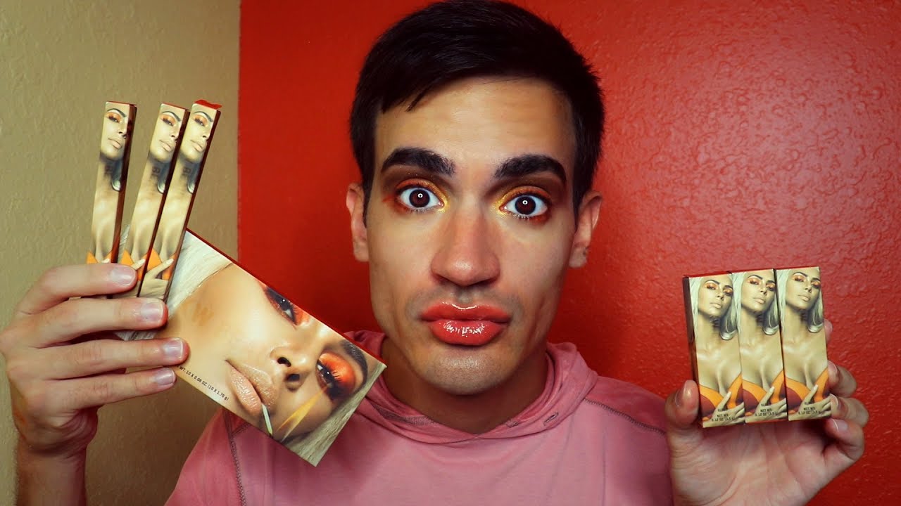 ASMR Makeup Swatching & Application | KKW Beauty Sooo Fire Bundle