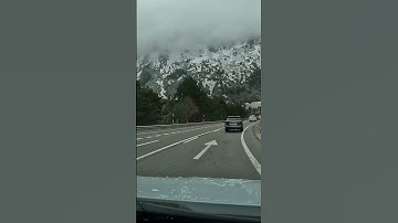 Driving in the Pyrenees #winter #pyrenees #skiresort