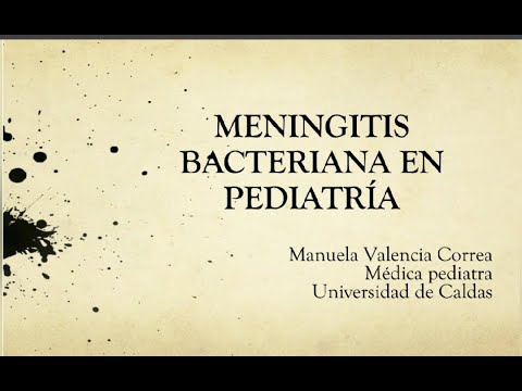 Meningitis bacteriana en pediatría