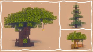 Minecraft: 3 Custom Tree Designs | Easy Tutorial