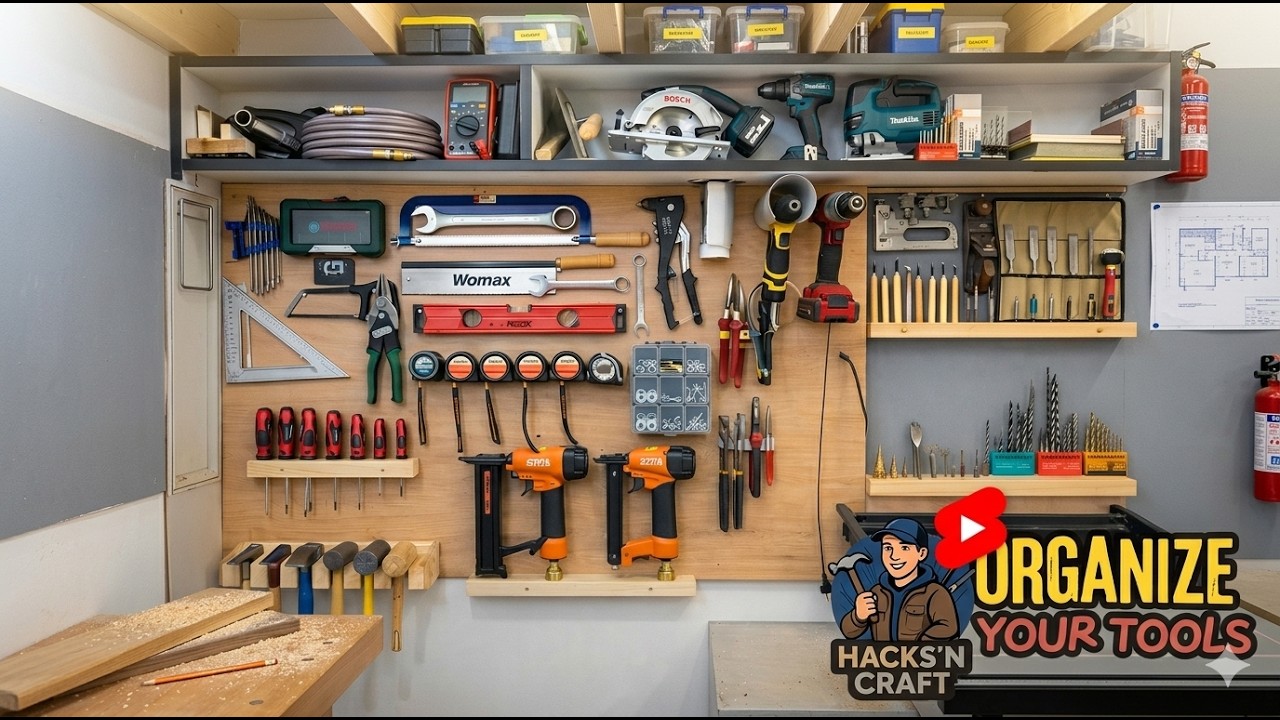 7 Smart Ideas to Organize Your Small Workshop - YouTube