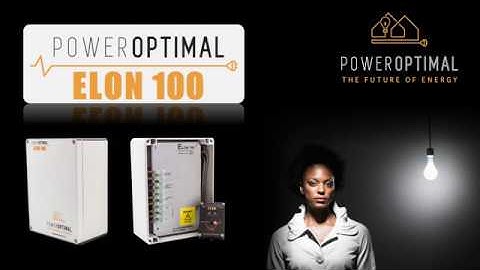 PowerOptimal Elon 100 basic user instructions (up to Aug 2019)