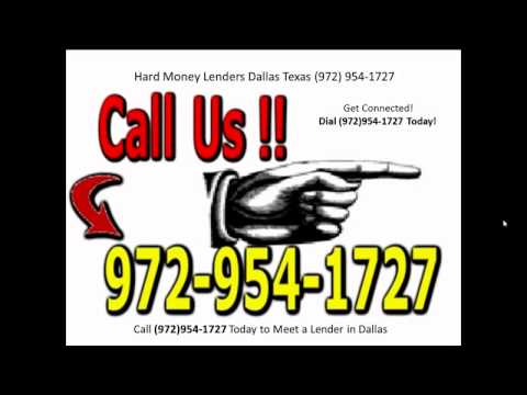 Hard Money Lenders Dallas Texas 972 954 1727