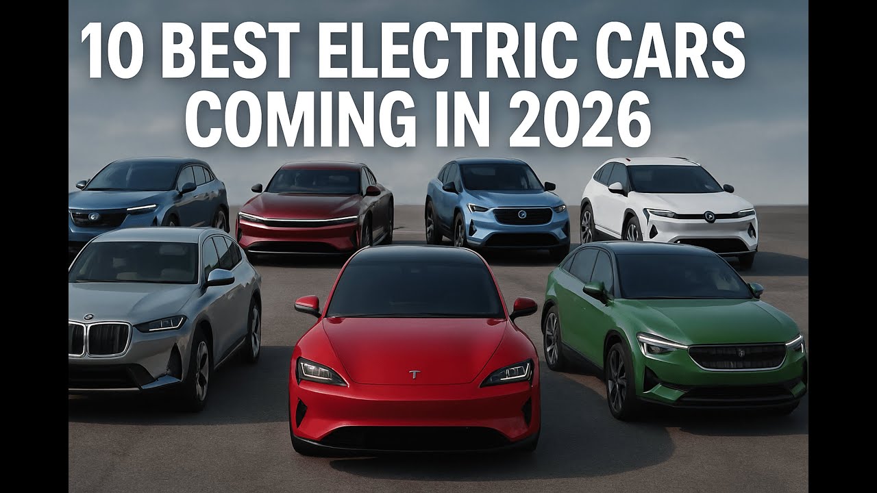Top 10 Best Electric Cars Coming in 2026 - YouTube