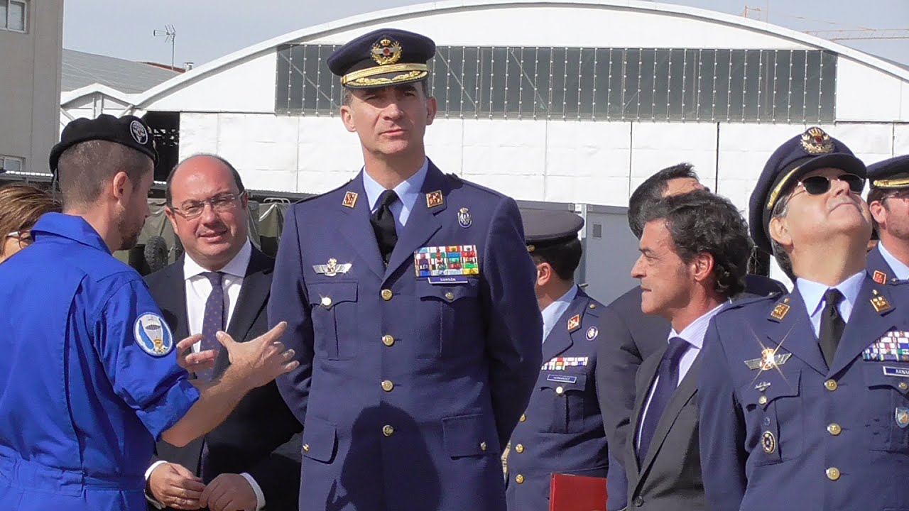 Visita de SM el Rey a la Base Aérea de Alcantarilla