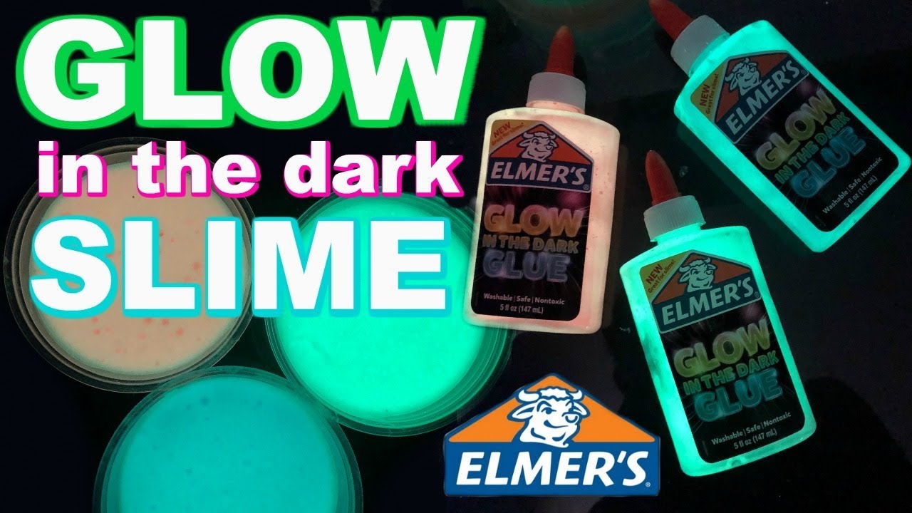 Elmers Glow Glue Slime Transform A Slime Challenge