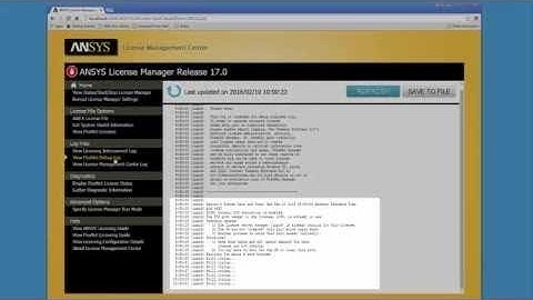 Troubleshooting with ANSYS License Management Center