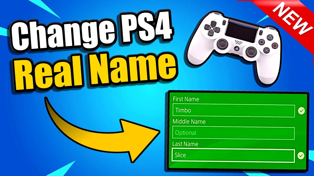 How to change your PS4 name