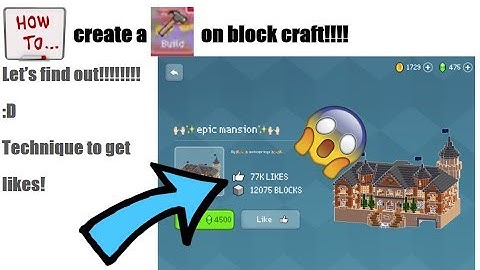 How to create your own Block Craft Build! (Technique to give your village likes)