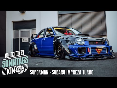 Turbo Subaru im Superman Style I  Daniels Impreza Wrx Sti 02 I Alles was geht l Sourkrauts