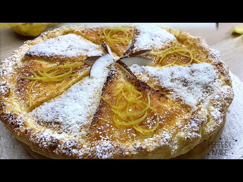 TORTA SFOGLIATA COCCO E LIMONE ricetta veloce LEMON AND COCONUT CAKE