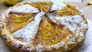 TORTA SFOGLIATA COCCO E LIMONE ricetta veloce LEMON AND COCONUT CAKE