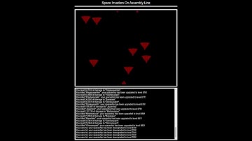 Space Invaders On Assembly Line