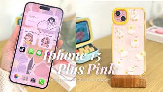 Iphone 15 Plus Pink Aesthetic Unboxing 🇮🇩 | Pink Series | Camera Result | Set Up | Accessories