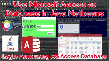 Java Login Form using Microsoft Access Database