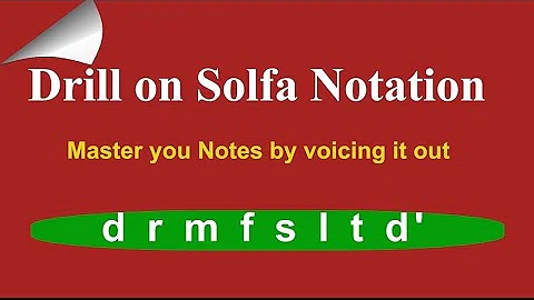 A4- Topic: DRILL ON SOLFA NOTATION.  ABCD -WhatsApp 09130312900