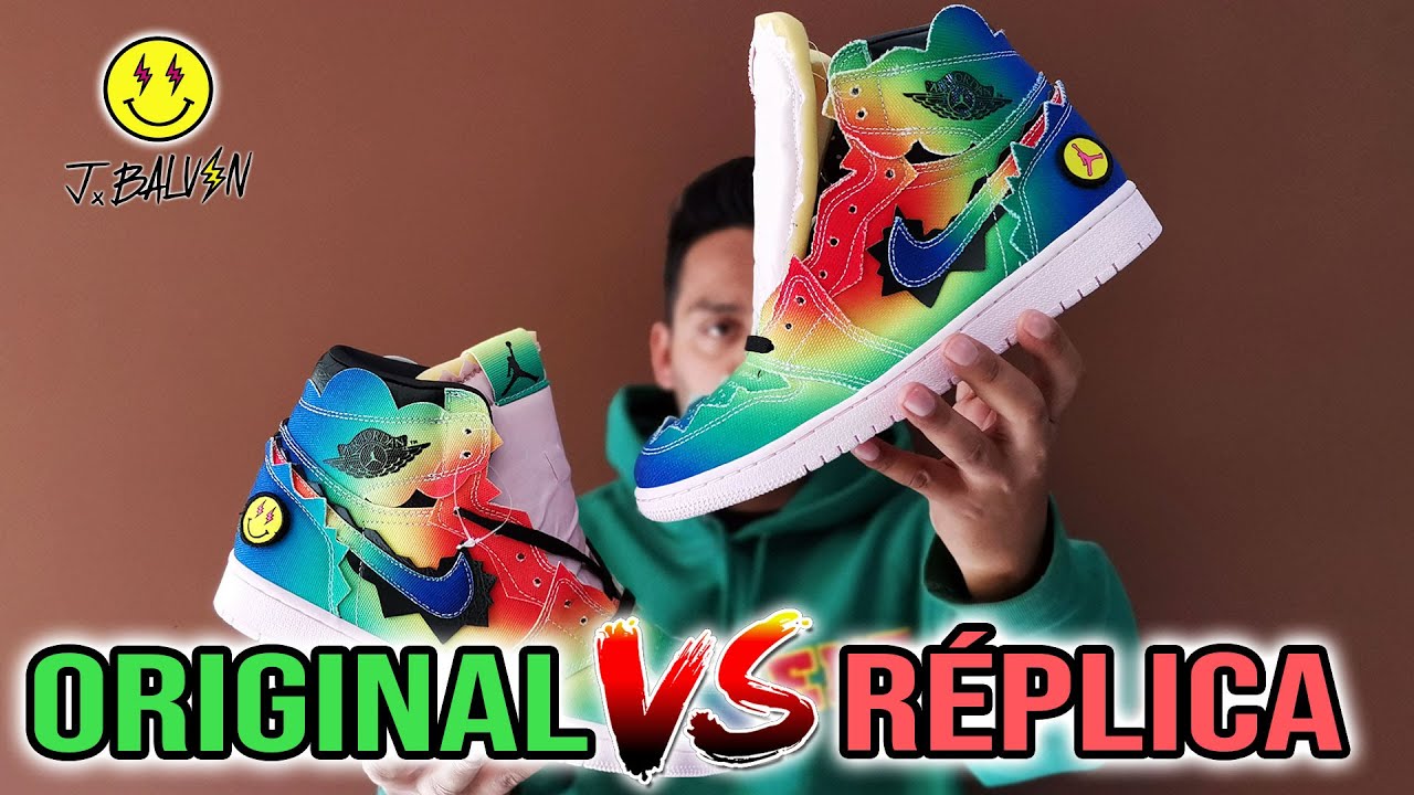 j balvin jordan 1 fake vs real