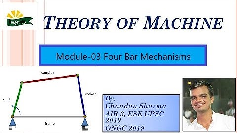 Theory of Machine | Module- 03 | Four-Bar Mechanism | TOM for GATE & ESE | Target IES