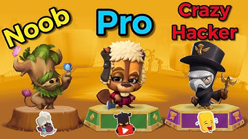 Noob vs Pro vs Crazy Hacker || Plague Doctor Steve || Zoo Battle Arena