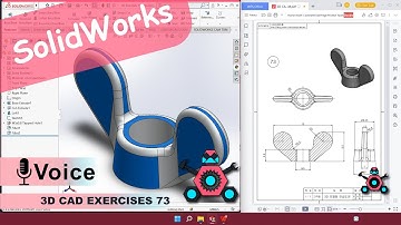 SolidWorks | 3D CAD EXERCISES 73 | StudyCadCam | Solution Tutorial |