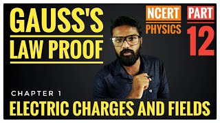 Proof of Gauss's law | +2  | Electric Charges & Fields | NCERT Physics in malayalam | part 12