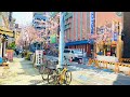 【4K】Japan Walking Tour - Beautiful Cherry Blossom | Street Food at Sakae Station, Nagoya