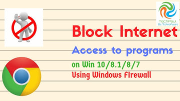 [ Windows 10 Firewall ]How to Block Internet Access to programs on Windows 10/8.1/8/7