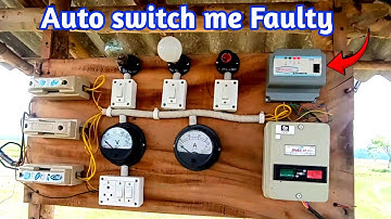 Auto switch me Faulty Led jale to kaise thik kare || auto switch connection