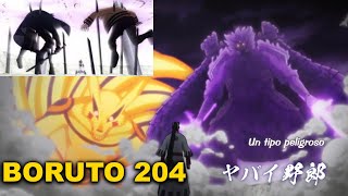 Naruto and Sasuke vs Jigen. Boruto Anime ep 204