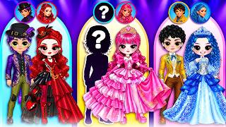 Who Is the Mystery Descendants Couple? Huntrix & Saja Boys Glow Up | DIY Paper Dolls