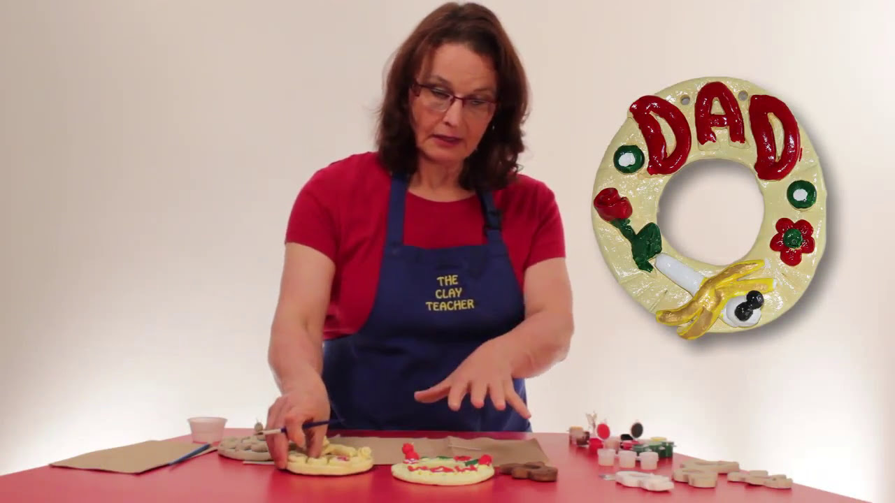 Make Air Dried Pottery Clay Picture Frames and Ornaments with The Clay