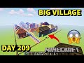 I build big village in minecraft creative mode 2024 day 209