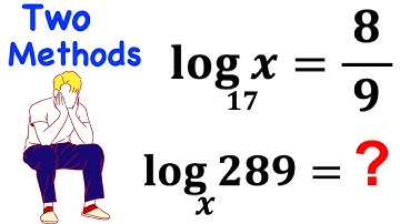 Solve the Logarithmic Equation in TWO simple methods | Math Olympiad Training