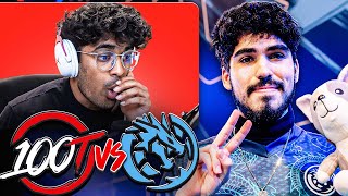 Can 100T Qualify?! | Curry reacts to 100 Thieves vs Leviatán (VCT 2024: Americas Stage 1)