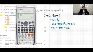 Grade 12 Math Paper 1 2015 November Question 3.4 Number Patterns And Sequences And Series