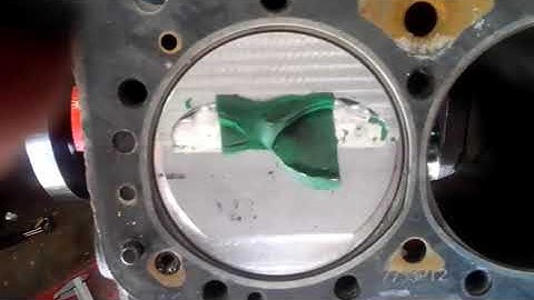 Piston To Valve Clearance Clay Check