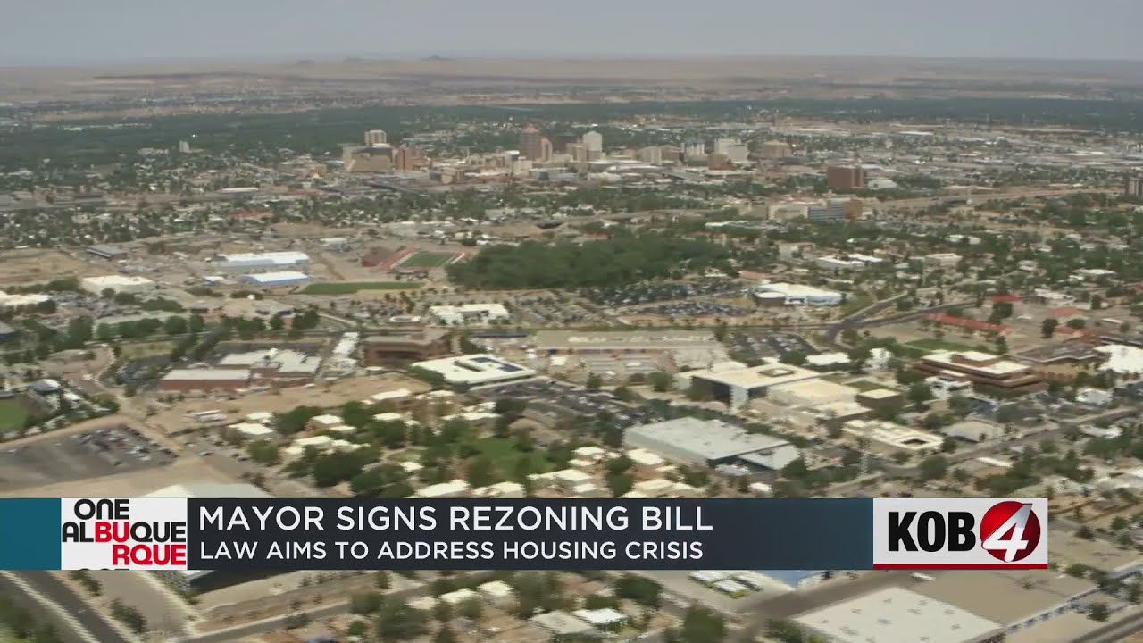 Albuquerque mayor signs rezoning bill to address housing crisis - YouTube