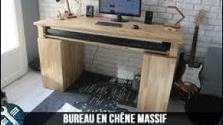 Bricolage Vlogs Fabrication D Un Bureau En Chene Massif Youtube